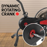NNEDPE Powertrain Air Resistance Fan Exercise Bike Cardio - Black
