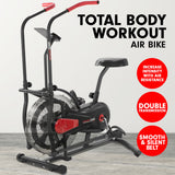 NNEDPE Powertrain Air Resistance Fan Exercise Bike Cardio - Black