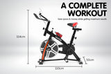NNEDPE Powertrain Home Gym Flywheel Exercise Spin Bike - Black