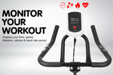 NNEDPE Powertrain Home Gym Flywheel Exercise Spin Bike - Black