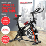 NNEDPE Powertrain Home Gym Flywheel Exercise Spin Bike - Black