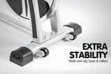 NNEDPE Powertrain Home Gym Flywheel Exercise Spin Bike - Silver