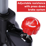 NNEDPE Powertrain RX-600 Exercise Spin Bike Cardio Cycle - Red