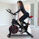 NNEDPE Powertrain RX-600 Exercise Spin Bike Cardio Cycle - Red