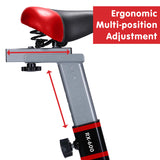 NNEDPE Powertrain RX-600 Exercise Spin Bike Cardio Cycle - Red