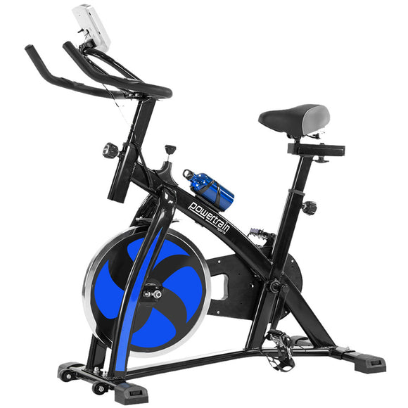 NNEDPE Powertrain Home Gym Flywheel Exercise Spin Bike - Blue