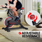 NNEDPE Powertrain RX-200 Exercise Spin Bike Cardio Cycling - Red
