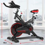 NNEDPE Powertrain RX-200 Exercise Spin Bike Cardio Cycling - Red