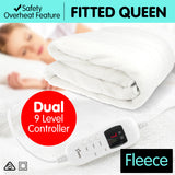 NNEDPE Stella Fleece Electric 9 Level Heated Settings Blanket - Queen
