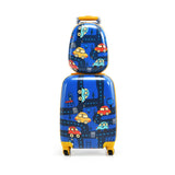NNECW 2 Pieces Kids Luggage Set with Wheels for Children