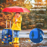 NNECW 2 Pieces Kids Luggage Set with Wheels for Children