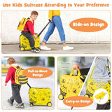 NNECW 2 PC Kids Luggage Set with Spinner Wheels for Boys & Girls