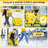 NNECW 2 PC Kids Luggage Set with Spinner Wheels for Boys & Girls
