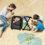 NNECW 2-Piece Carry-on Luggage Set with Spinner Wheels for Children-Navy