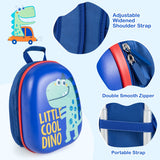 NNECW Hardside Rolling Suitcase with Spinner Wheels &amp Retractable Handle-Blue