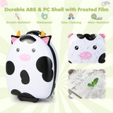 NNECW Hard Shell Carry On Travel Suitcase with 2 Flashing Wheels