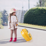 NNECW Kids Rolling Luggage with 2 Flashing Wheels and 2-Level Telescoping Handle
