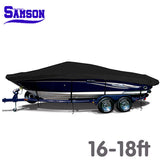 NNEDPE Samson 600d Solution Dyed Marine Grade Trailerable Boat Cover 16-18ft