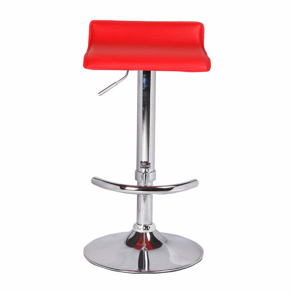 NNEDSZ Red Bar Stools Faux Leather Low Back Adjustable Crome Base Gas Lift Slim Seat Swivel Chairs