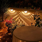 NNETM Illuminate Your Holidays: 4-Pack Solar Fence Lights for Festive Deck Decoration