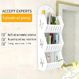 NNETM Vinyl Hanging Bathroom Storage Rack - Shelf Butterfly Large