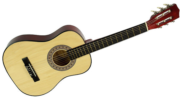 NNEDPE Childrens Guitar  Wooden Karrera 34in Acoustic - Natural