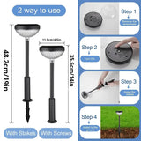 NNETM Radiant Duo: Garden Glow Solar LED Light Set