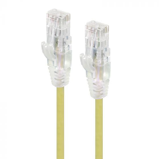 NNEIDS CAT6 28AWG YELLOW PATCH LEAD 1M SLIM