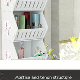 NNETM Vinyl Hanging Bathroom Storage Rack - Shelf Butterfly Large