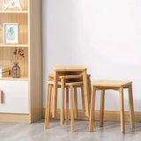 NNETM Eco-Friendly Bamboo Stool: Simplify Your Space with Style
