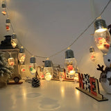 NNETM Christmas Snow Globe String Lights for Magical Holiday Décor