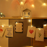 NNETM Photo Clips String Lights - Battery Operated String Lights with Clips(5M/16.40Ft)