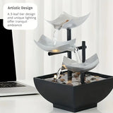 NNETM Cast Iron Tabletop Water Fountain with Automatic Pump