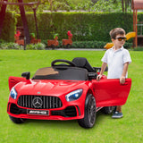 NNEDPE Mercedes Benz Licensed Kids Electric Ride On Car Remote Control Red