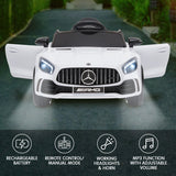 NNEDPE Mercedes Benz Licensed Kids Electric Ride On Car Remote Control White