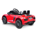 NNEDPE R8 Spyder Audi Licensed Kids Electric Ride On Car Remote Control Red