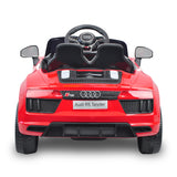 NNEDPE R8 Spyder Audi Licensed Kids Electric Ride On Car Remote Control Red