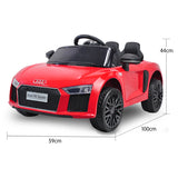 NNEDPE R8 Spyder Audi Licensed Kids Electric Ride On Car Remote Control Red