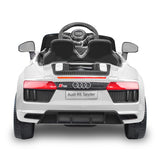 NNEDPE R8 Spyder Audi Licensed Kids Electric Ride On Car Remote Control White