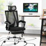 NNECW Ergonomic Recliner Mesh Office Chair with Adjustable Headrest for Home Office