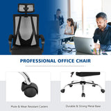 NNECW Ergonomic Recliner Mesh Office Chair with Adjustable Headrest for Home Office