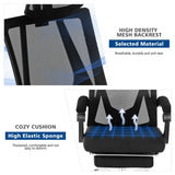 NNECW Ergonomic Recliner Mesh Office Chair with Adjustable Headrest for Home Office