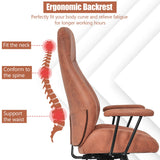 NNECW Ergonomic Office Chair with Adjustable High Backrest for Home Office Reddish