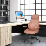 NNECW Ergonomic Office Chair with Adjustable High Backrest for Home Office Reddish