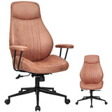 NNECW Ergonomic Office Chair with Adjustable High Backrest for Home Office Reddish