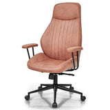 NNECW Ergonomic Office Chair with Adjustable High Backrest for Home Office Reddish
