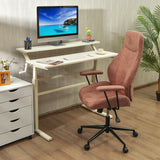 NNECW Ergonomic Office Chair with Adjustable High Backrest for Home Office Reddish