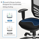 NNECW Ergonomic Mesh Recliner Chair with Adjustable Backrest for Gaming