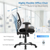 NNECW Ergonomic Mesh Recliner Chair with Adjustable Backrest for Gaming