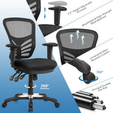 NNECW Ergonomic Mesh Recliner Chair with Adjustable Backrest for Gaming